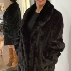 Pamela McCoy Faux Fur Coat